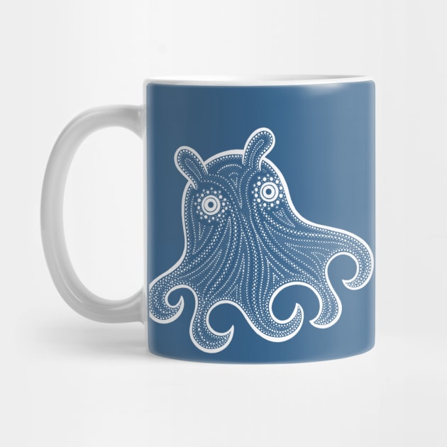 Flapjack Octopuses in Love - cute octopus design - dark colors by Green Paladin